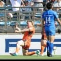 【ラグビー】殊勲のチャージ　東京ベイのヴァイレア、ＧＫ阻止し２点差勝利に貢献　キッカーの視線、ボールとの距離に「全部確認して、これはいけるなと」
