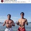サッカー元日本代表、二度見する肉体美！超有名大出身「イケメン」が「エグい身体」「眩しすぎる」武藤嘉紀の姿にファン歓喜