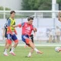 【Ｗ杯】合宿初日からほとばしるエネルギー　２１歳ＦＷ塩貝健人が描く未来「世界中が自分の名前を知るチャンス」「活躍すれば人生変わる舞台」