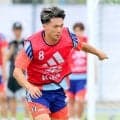 【W杯】塩貝健人　初日からギラギラ全開「今日から誰よりも活躍してやろうと思っていた」…新ヘアで強烈シュート