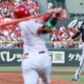【広島】身長差50cm！最も小柄163cm勝田が最長身213cmジェリーと対決、第１打席は