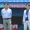 元日本ハム・斎藤佑樹氏が神宮でさわやか始球式　速球披露で場内どよめき　早実、早大時代に活躍　打席には清宮幸