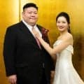 大相撲の元幕内剣翔、現役ＣＡ妻と新ヘアスタイルで登場！結婚披露宴と同時開催の断髪式で号泣