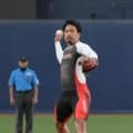 オリックス戦　競輪・古性優作が２年連続で始球式「投げるのはめちゃくちゃ素人なんで緊張した」