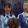 高木菜那さん爽やかライトブルーコーデで登場「寝不足でも関係ない」日本代表へ全力エール