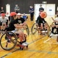 車いすバスケ女子日本代表の網本麻里選手　岐阜・中津川の児童と交流