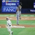 【阪神】福島圭音がスーパーキャッチ！　戸柱の大飛球を左翼フェンスに激突しながら好捕