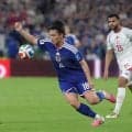 上田綺世ヘッドで日本人初１試合複数得点マーク　日本史上最多更新１試合４ゴール