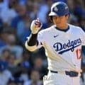大谷翔平、「父の日」水色バット＆スパイクで快走＆快音　初回に四球から快足得点　二回はしぶとく中前打　第２子誕生後２戦連続安打