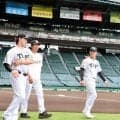 前夜送球エラーで涙の阪神・福島が甲子園での指名練習に参加