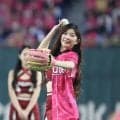 【楽天】台湾「楽天モンキーズ」の公式チア６人来場　年に１度の東京ドーム主催試合に花を添える