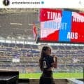 サッカー代表の美人妻　お腹チラリ！Ｗ杯を現地観戦「完全に女神」「最高にかわいい」夫は偉業「おめでとう」と祝福されるアントネラ・ロクソさん