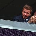 観戦のベッカム氏が大画面に映った場面が試合最大の盛り上がりと英紙報じる
