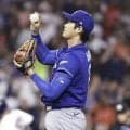 大谷翔平まさか捕逸で同点許して落胆　メジャー移籍後最速１６３・７キロをラッシングがサイン間違いか　解説「ちょっともったいないですね」