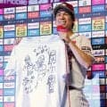 【楽天】前田健太NPB復帰後の初白星「ファンに喜んでもらうため」マエケン画伯のＴシャツ披露