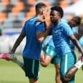 ブラジル代表、日本戦前日練習がスタート　ビニシウス、ネイマールらの姿…ときおり笑顔も