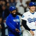 大谷翔平が“先頭”で称えたド軍ナイン　ヒーロー出迎え拍手、試合直後に捉えた瞬間