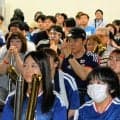 W杯、上田選手に声援　故郷水戸のPV会場　中学恩師も活躍ねぎらう