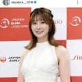 「ＮｉｚｉＵのメンバー？」人気女子プロ　ノースリーブのドレス姿がアイドル級！「ビジュいい」「ほんまに可愛い」都玲華にファン騒然