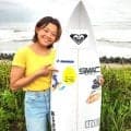 【サーフィン】１８歳・池田美来「大好きなお菓子」静岡銘菓“こっこ”のミホミとスポンサー契約　９月名古屋アジア大会でロス五輪切符狙う新星