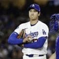 ドジャース・大谷翔平　初回いきなり６球連続ボールで球場ざわつく　７球目ストライクで拍手と歓声も２者連続四球