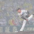 阪神　村上頌樹が雨でらしからぬ“ミス”連発も　中野拓夢の超絶守備でピンチ脱出！甲子園が大歓声に包まれる　雨中の激闘に