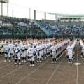 夏舞台に29チーム登場　徳島大会開会式、暑さ対策で初の夕方開催