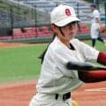 マネジャー土佐さんが試合前ノック「守りからリズムを」　五所川原