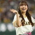 人気アイドルの豪快投球に虜「上手くなってる？」　3年連続での大役に「素晴らしい」