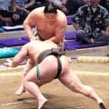 右膝の大けがから復帰２場所目の三田が白星発進　「どの相撲も勝ちにこだわっていきたい」