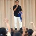 ＤＦ長友佑都が出身小学校をサプライズ訪問「ブラボー！」「マンマミーア！」突然の大先輩登場に母校騒然