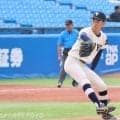 [硬式野球] 冨安の本塁打で追いつくも、投打噛み合わず敗戦／春季入替戦・第１回戦
