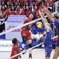 【バレー男子】８連勝中の日本は２４-２６で第１Ｓ落とす　４連続得点のロケットスタートも
