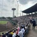 横浜－東海大相模戦は試合開始前から超満員　球場周辺の道路も大渋滞　警備員が「立ち止まらないでください」とアナウンス　高校野球神奈川大会４回戦