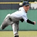 2年生エースで指名打者　堂々のマウンドさばき　酒田光陵・早坂投手