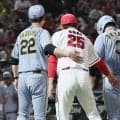 【阪神】大山悠輔への死球で激しいもみ合い　藤川監督、新井監督の柔軟態度で大乱闘は回避