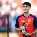 スペイン19歳DFクバルシ最優秀ヤングプレーヤー賞獲得　８試合全フル出場わずか１失点