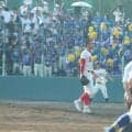 今春センバツ準Ｖの智弁学園・杉本が異変訴えて治療も再びマウンドへ　奈良大付・新城とのプロ注対決は接戦に　ＮＰＢ９球団集結