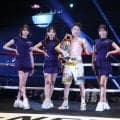 「横顔めっちゃ綺麗やんｗ」３大世界戦彩った紺のミニワンピ美女にネット衝撃「美しすぎる」「激アツ」「保護されるべき横顔」