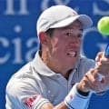  錦織圭 復帰戦の会場で練習 