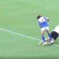 ウソでしょ…！？ 日本代表DF陣、“まさかの光景” 芸人チーム相手に“ガチンコ4バック”披露 板倉・冨安ら豪華布陣にスタジアム大歓声
