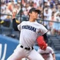 横浜　織田翔希が初回にいきなり１５５キロ　１５０キロ超連発で立ち上がる　準決勝アクシデント降板の影響感じさせず　ファンは雨でも席を立たず