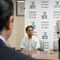 甲子園では「笑顔でプレーしたい」　横手の熊谷主将、市長に抱負