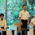初の8強「はつらつプレーでめざす」　滋賀・八幡商　甲子園へ激励会