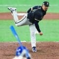 【球宴】オリックス・マチャドが自身の最速半分以下の74キロスローボール、長岡の初球で披露