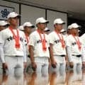 東筑、9年ぶり甲子園「魂込めて」知事が激励　来月5日選手権開幕