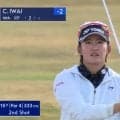 【動画】「Chizzy」岩井千怜は6位発進　15番、16番と連続バーディなど「68」
