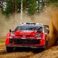WRCフィンランド：競技2日目、セバスチャン・オジエが16.3秒リードで首位、ウインドスクリーントラブルの勝田貴元は8番手