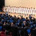 主将「全員で日本一をとりにいく」　山口・高川学園で壮行式