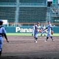 東海大甲府が甲子園で練習　「憧れの舞台、やっと」「本塁打狙う」